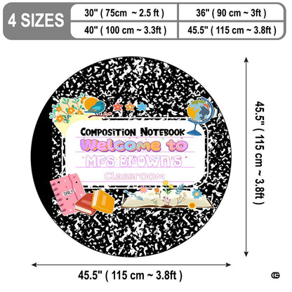 Detailed view of the black and white marble design accented by pink planner graphics and flowering accents. - thumbnail image 2 of 7