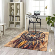 Custom Galaxy Wolves Welcome Mat for Entryway and Living Room