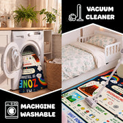Personalized Teachers Classroom Rug, Custom Teacher Name Classroom Rules Area Rug, Feeling Chart Calming Corner Mat, Kindergarten Educational Back to School Class Decor (D1)