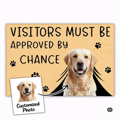Personalized Pet Dog Welcome Door Mat with Photo and Name (A04)
