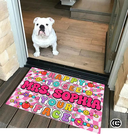 Personalized Classroom Doormat with Custom Teacher Name