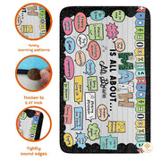 Custom Mathematics Educational Welcome Mat with School Formulas