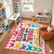 Custom Reading Corner Rug for Front Door and Entryway