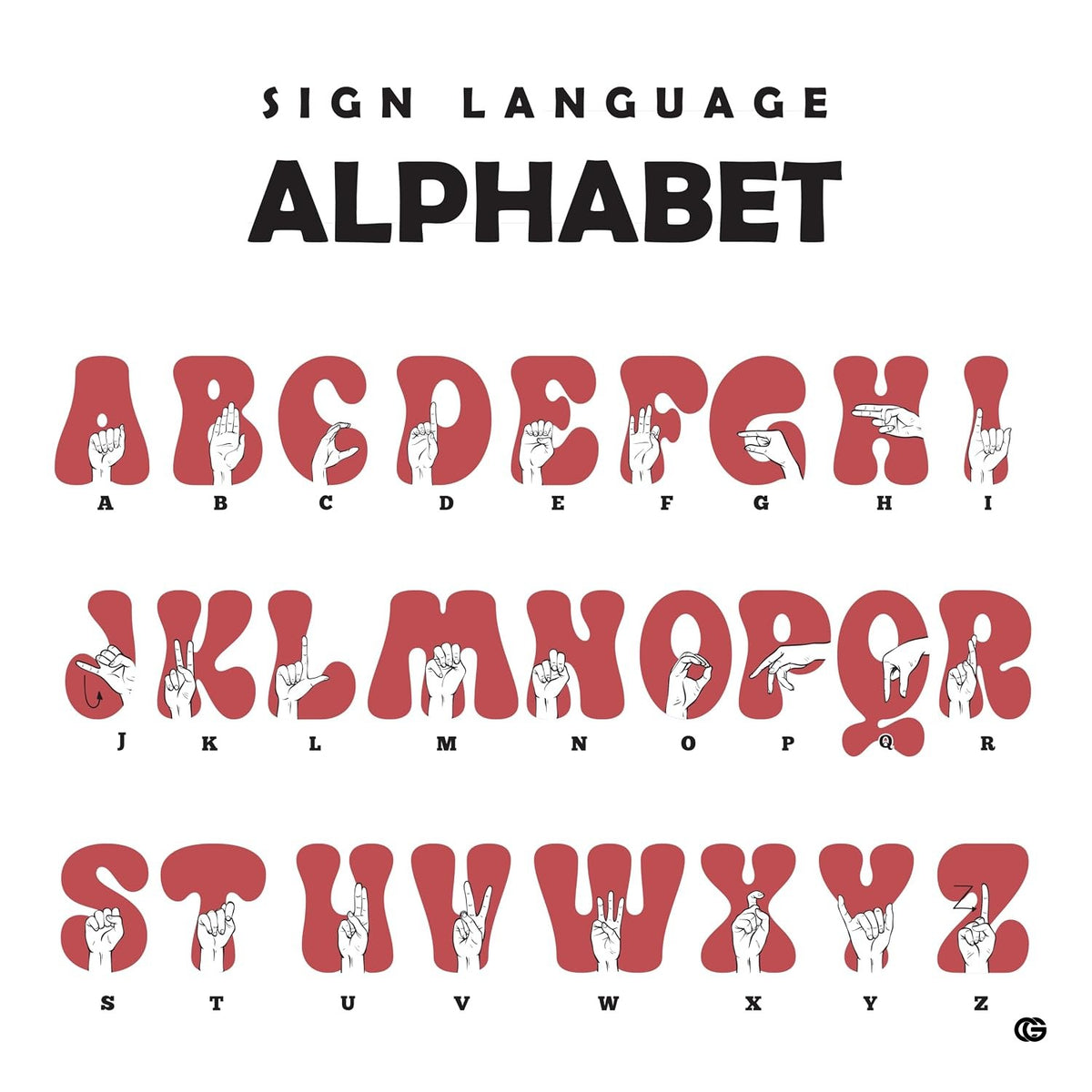 Teacher sign language area rug styled on hardwood flooring in classroom. - image 4 of 9
