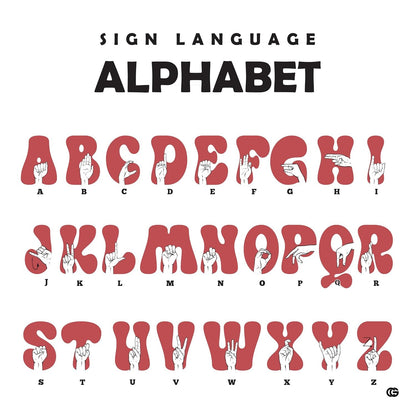 Teacher sign language area rug styled on hardwood flooring in classroom. - thumbnail image 4 of 9