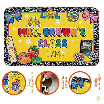 Custom Family Name Welcome Doormat with House Address - Cute Affirmations