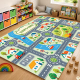 Custom Road Map Area Rug