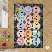 Custom Composition Notebook Rug for Classroom and Kids