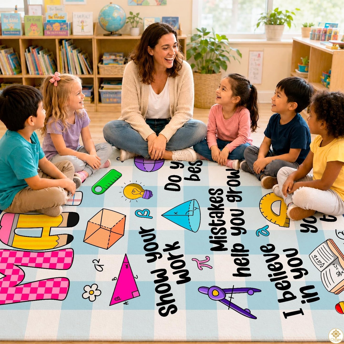 Custom Math Area Rug