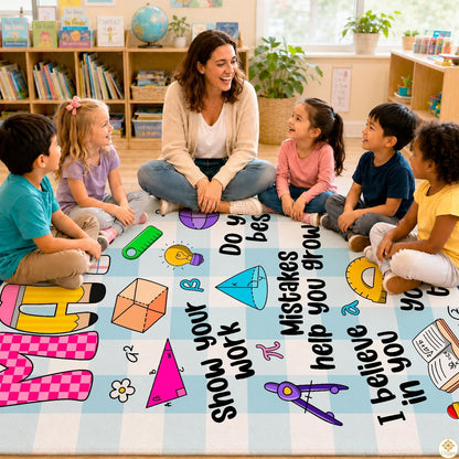 Custom Math Area Rug