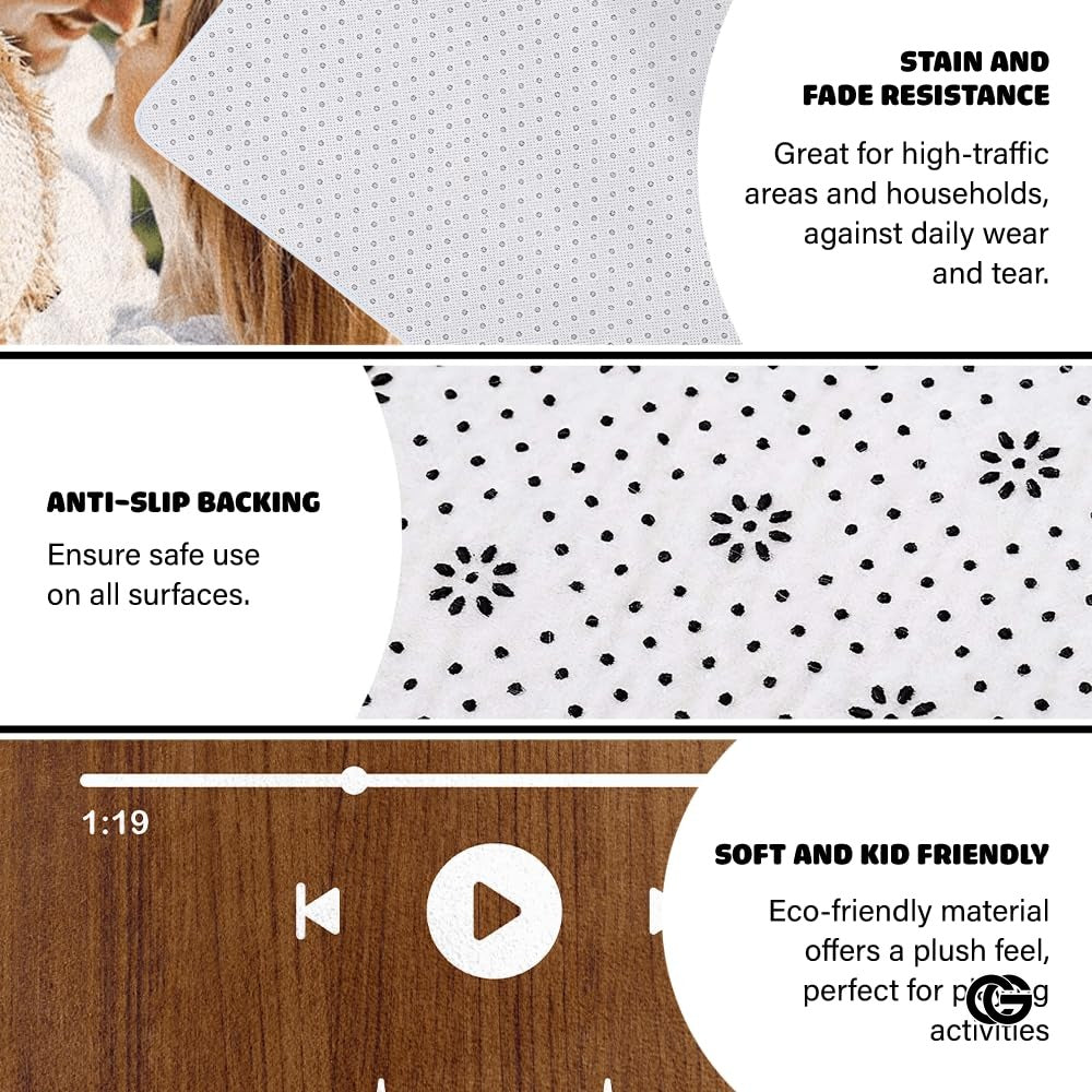 Personalized Music Welcome Mat with Custom Album Cover and Photo - Album-06