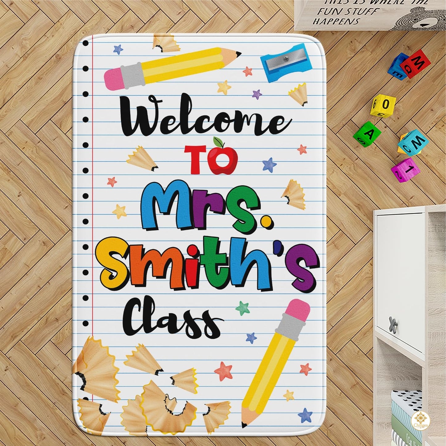 Custom Welcome Mat with Family Name and Address