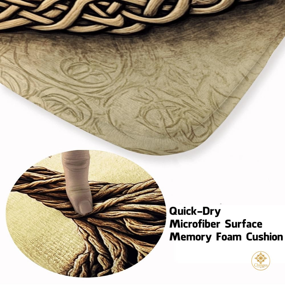 Custom Celtic Tree of Life Welcome Mat for Entryway and Living Room