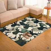 Full room styling showing pattern area rug 8x10 framing a transitional seating area with earthy foliage tones. - thumbnail image 7 of 7