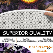 Personalized Halloween 3D Optical Illusion Ghost Round Rug (A03)