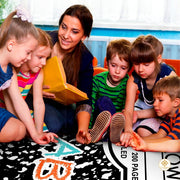 Custom Composition Notebook Welcome Mat for Kids and Classroom - A+ Style / 2' x 3' (Rectangular)