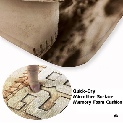 Close-up view of the soft microfiber surface, detailed ball seams, and dirt texture - thumbnail image 3 of 7