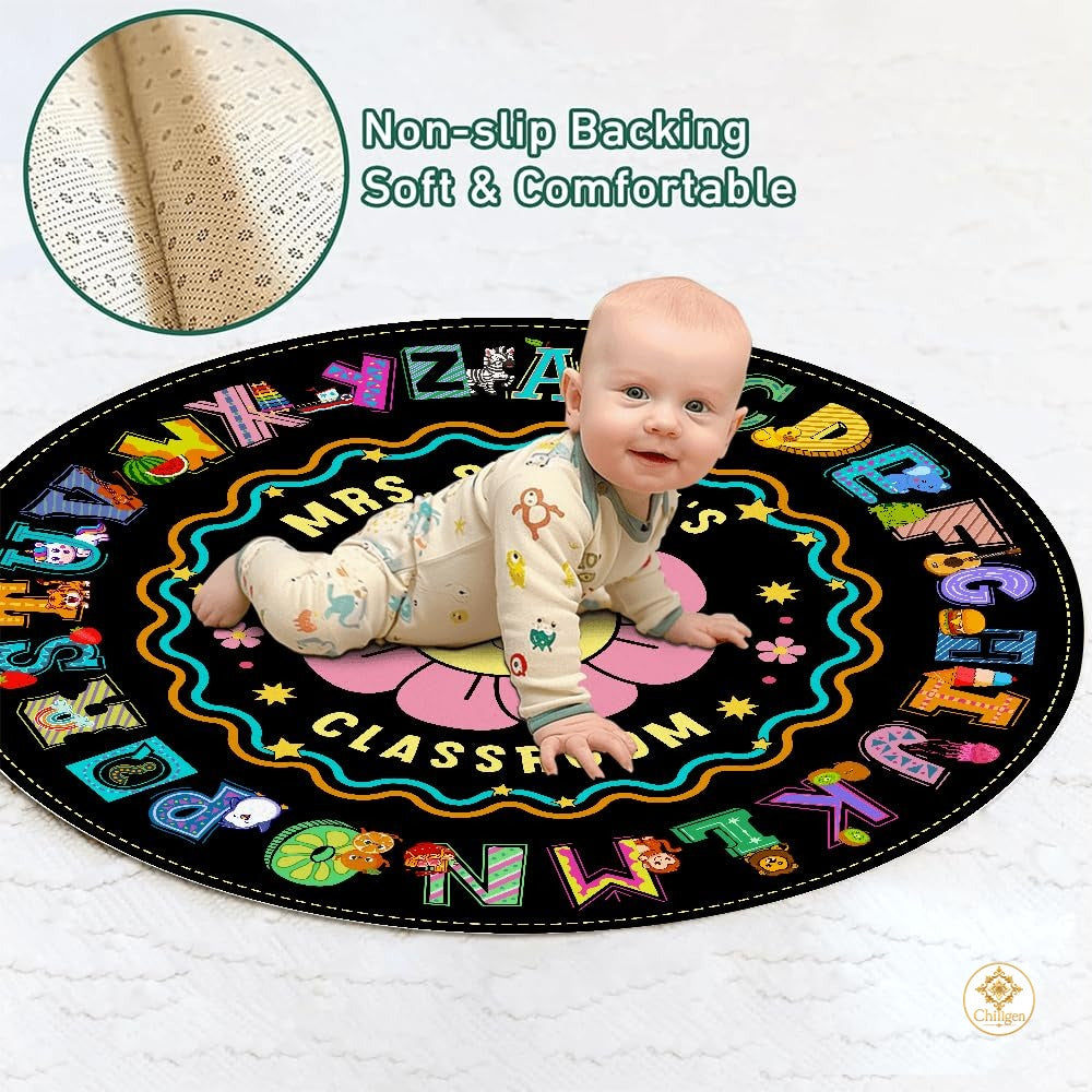 Custom Family Name Doormat with Monogram and House Address