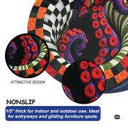 Custom Halloween 3D Effect Optical Illusion Spooky Round Rug (D4)