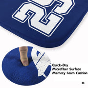 Infographic highlighting the anti-slip dotted backing and stain resistance features - thumbnail image 4 of 9