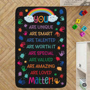 Custom Family Name Welcome Doormat for Front Door and Entryway - You Are