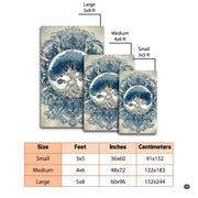 Infographic highlighting the anti-slip dotted backing and stain resistance features - thumbnail image 4 of 8