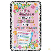 Custom Composition Notebook Classroom Rug with Plush Memory Foam