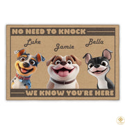 Personalized Dog Doormat with Custom Photo and Name