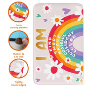Personalized Welcome Doormat with Family Name and Address - Pastel
