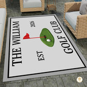 Custom Golf Area Rug with Non Slip Backing and Low Pile - Style 11