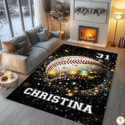 Baseball Area Rug