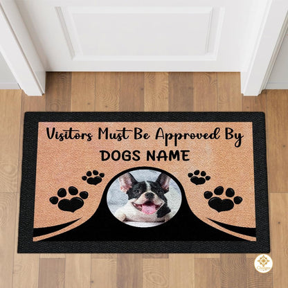 Personalized Dog Welcome Mat with Custom Pet Photo