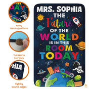 Personalized Composition Notebook Welcome Doormat with Teacher Name