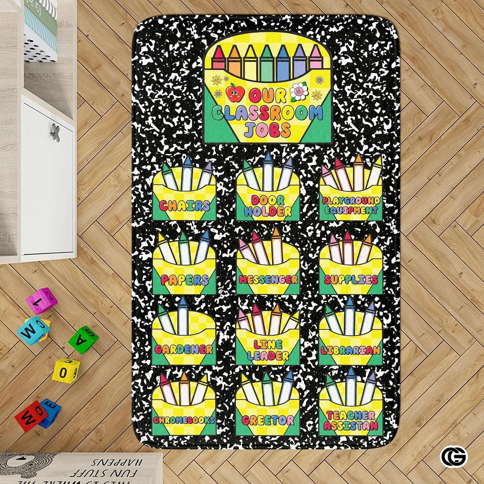 Custom Classroom Welcome Mat for Front Door and Entryway
