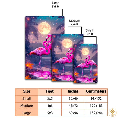 Custom Pink Flamingo Welcome Mat for Entrance and Living Room