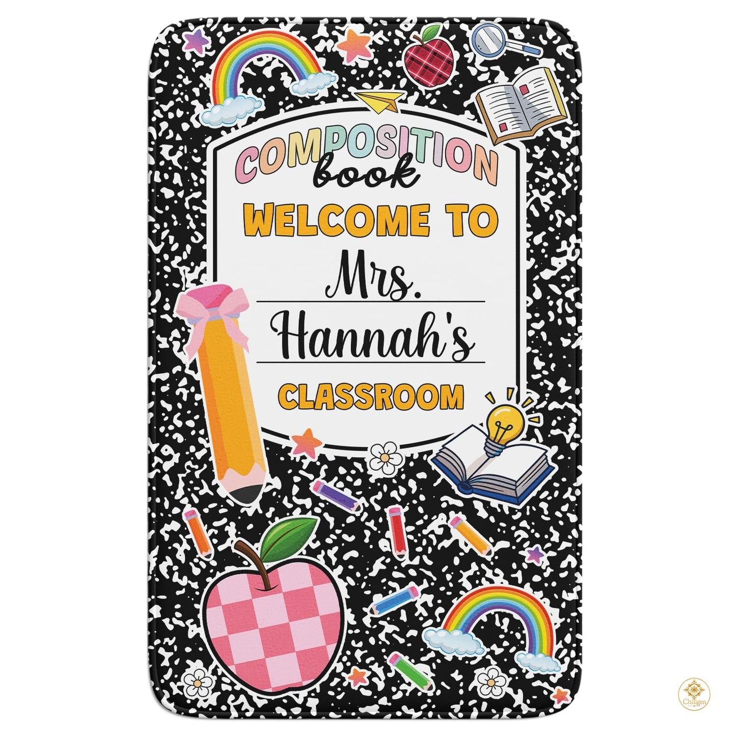 Custom Welcome Doormat with Family Name and Address