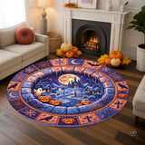 Custom Halloween 3D Effect Optical Illusion Spooky Round Rug (D14)