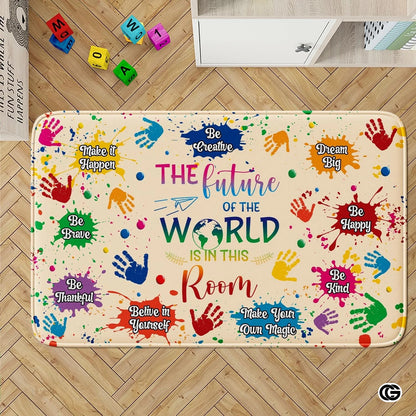 Custom Family Name Doormat with Monogram and House Address - The Future