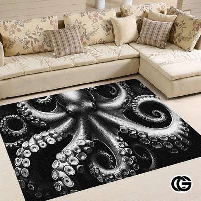 Custom Octopus Welcome Mat for Entryway and Living Room