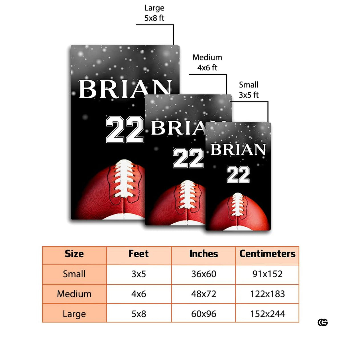 Sports club flooring centerpiece with gridiron graphics and athletic jersey numbers centered in an entertainment lounge.