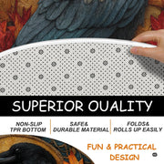 Custom Halloween 3D Optical Illusion Round Rug Skeleton Horror Area Rug (1, #15)