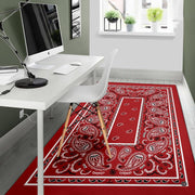 Traditional area rugs 5x8ft visual motif styled under living room wooden furnishings. - thumbnail image 5 of 9