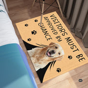 Personalized Pet Dog Welcome Door Mat with Photo and Name (A04)
