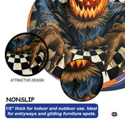 Custom Halloween 3D Effect Optical Illusion Spooky Round Rug (D10)