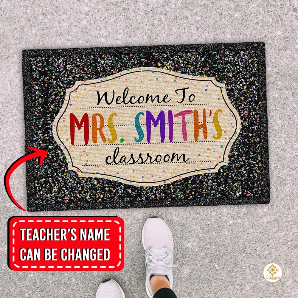 Custom Notebook Welcome Mat for Classroom and Back to School