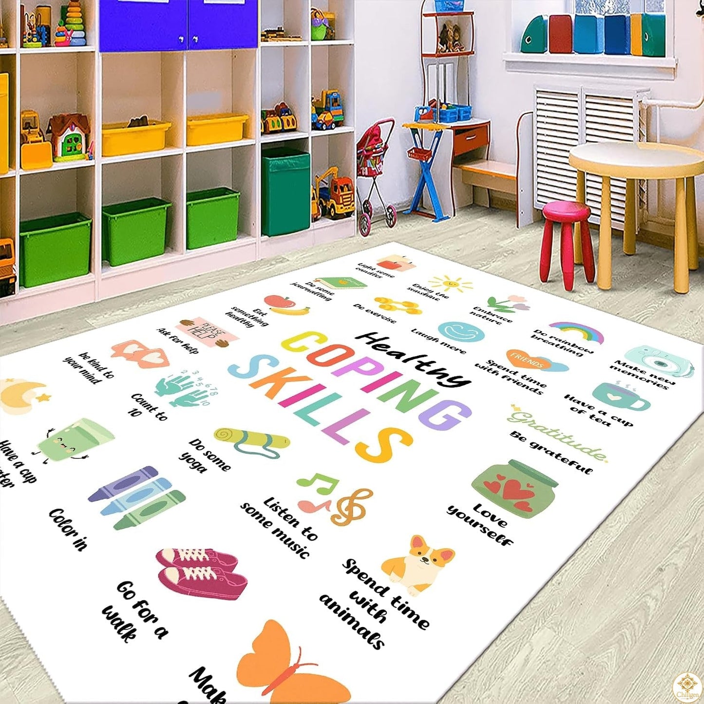 Mental Health Classroom Area Rug