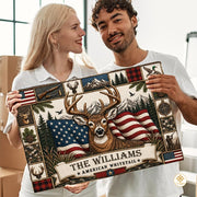 Personalized Welcome Doormat with Family Name and Address