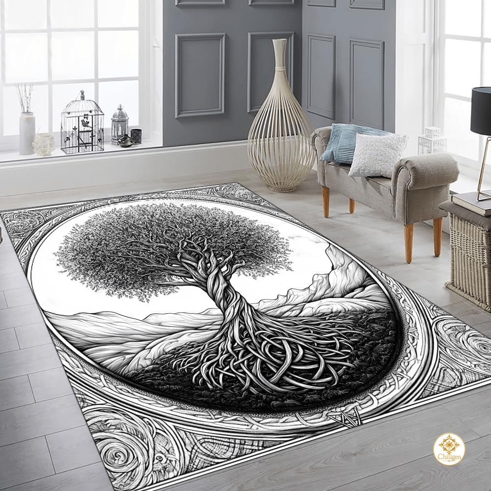 Custom Tree of Life Welcome Mat for Living Room and Bedroom - Tree-ds14