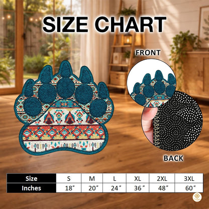 Custom Bear Paw Welcome Mat with Non Slip Backing - A1