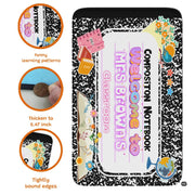 Floor layout view highlighting monochrome marbling with colorful illustrated reading volumes. - thumbnail image 5 of 8